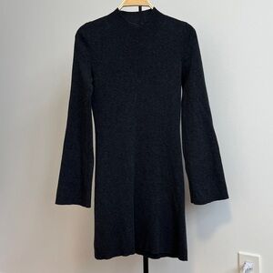 Vanessa Bruno Florane Cotton Wool Dress Small Charcoal 1